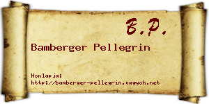 Bamberger Pellegrin névjegykártya
